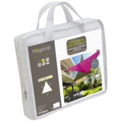 Toile Solaire 5x5x5m Curacao Blanc Hespéride -Marché Meubles Magasin toile solaire 5x5x5m luxe hesperide curacao blanc 3