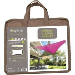 Toile Solaire 3x2m Curacao Taupe Hespéride -Marché Meubles Magasin toile solaire rectangulaire 2x3m luxe hesperide curacao taupe 2