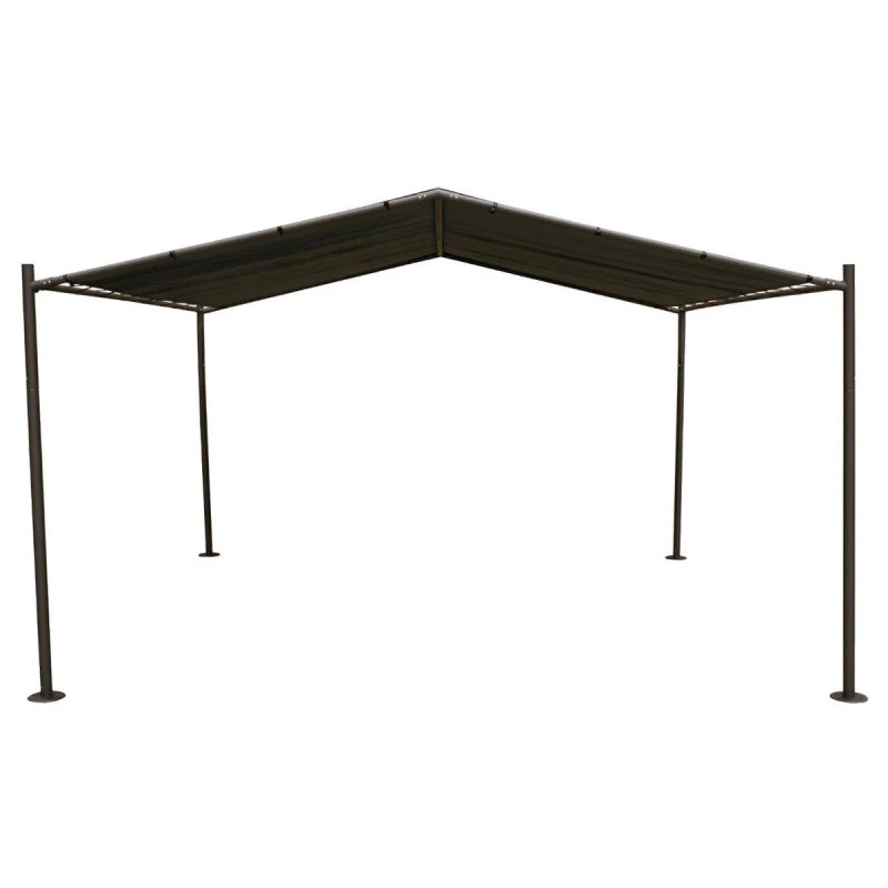 Tonnelle Certeli Carrée Forme Abri Coloris Graphite/ardoise 7 Tonnelle Certeli Carrée Forme Abri Coloris Graphite/ardoise – Image 5