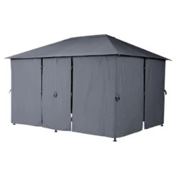 Tonnelle 3x4 M Santorini Gris Ardoise Hespéride 9 Tonnelle 3x4 M Santorini Gris Ardoise Hespéride -Marché Meubles Magasin tonnelle hesperide santorini gris 2