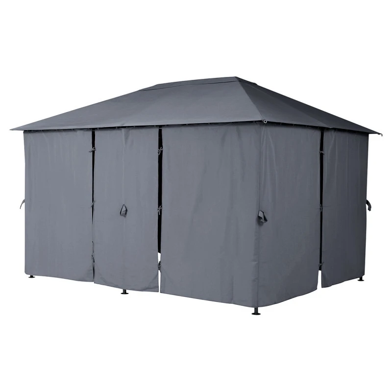 Tonnelle 3x4 M Santorini Gris Ardoise Hespéride 5 Tonnelle 3x4 M Santorini Gris Ardoise Hespéride – Image 3