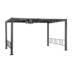 Tonnelle Moai 3x4 M Ardoise Hespéride -Marché Meubles Magasin tonnelle moai 3x4 m hesperide 2