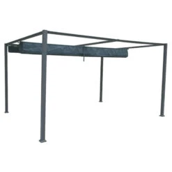 Tonnelle Palmeira 4x3 M Gris Ardoise Hespéride -Marché Meubles Magasin tonnelle palmeira 4x3 m gris ardoise hesperide 3