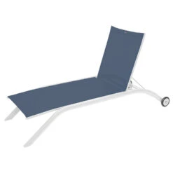 Transat Milenio Bleu Pétrole/blanc Hespéride -Marché Meubles Magasin transat milenio bleu petroleblanc hesperide 1 2